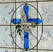 Glass cross over glass window