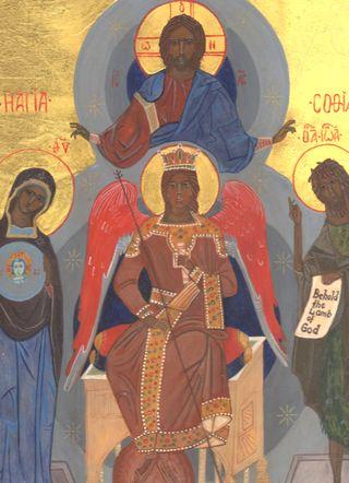 Holy Sophia icon written by Katriina Fyrlund of Varberg, Sweden